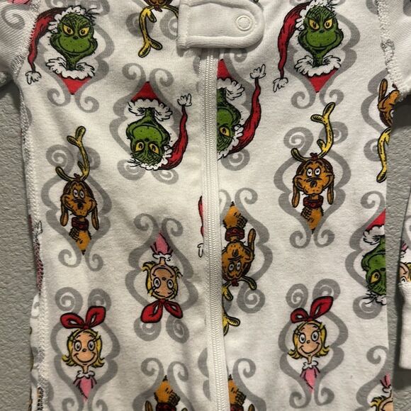 Hanna Andersson Dr. Seuss Grinch PJs Sz 80cm 18-24m - Picture 3 of 4